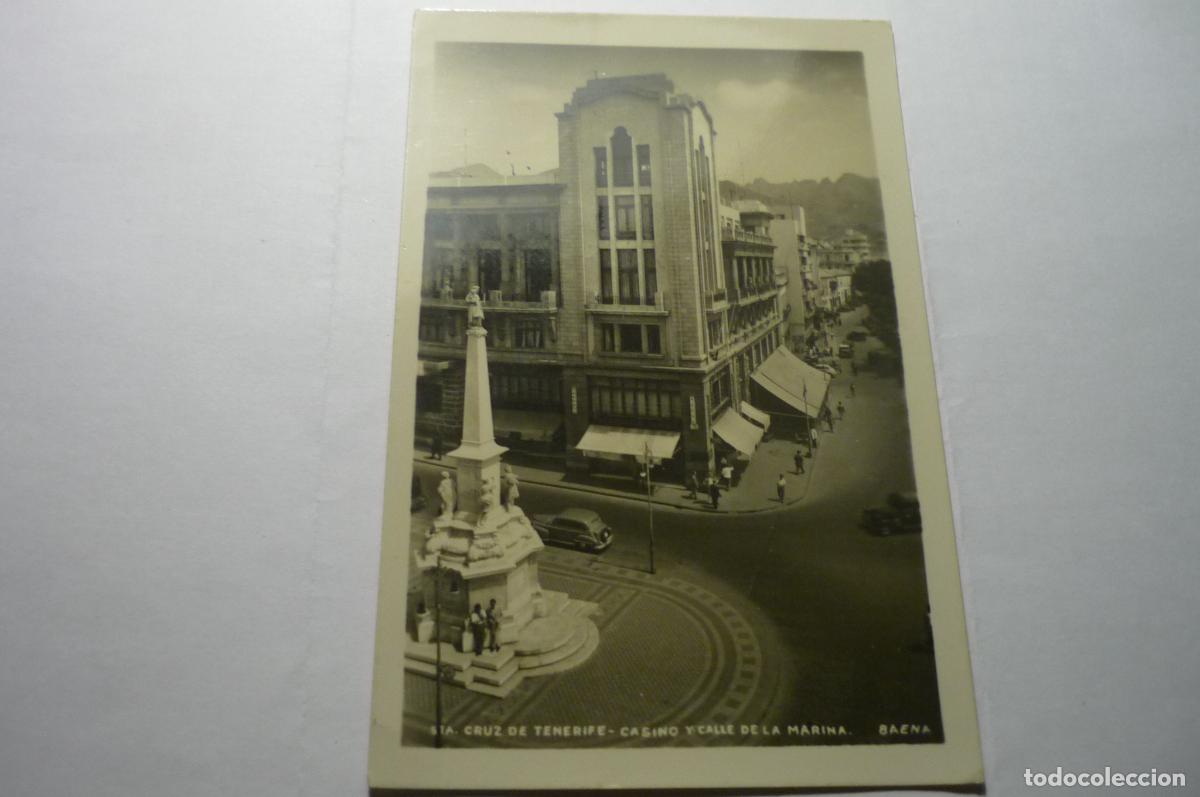 Postales: postal tenerife casino y calle marina circulada