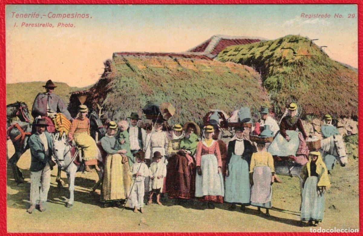 Postales: Tenerife - Campesinos - I. Perestrello, photo - Union Postal Universal