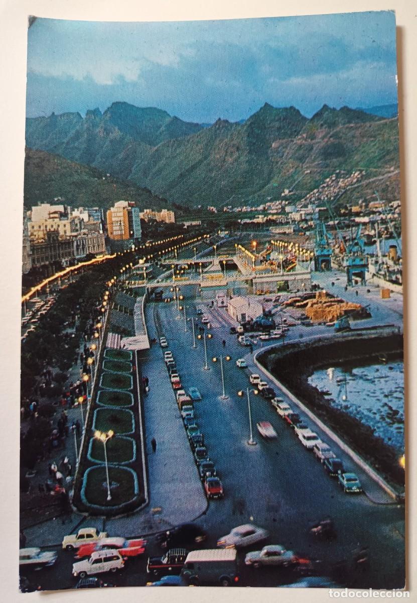 Postales: SANTA CRUZ DE TENERIFE. AVENIDA DE ANAGA Y MUELLE DE RIVERA (1962)