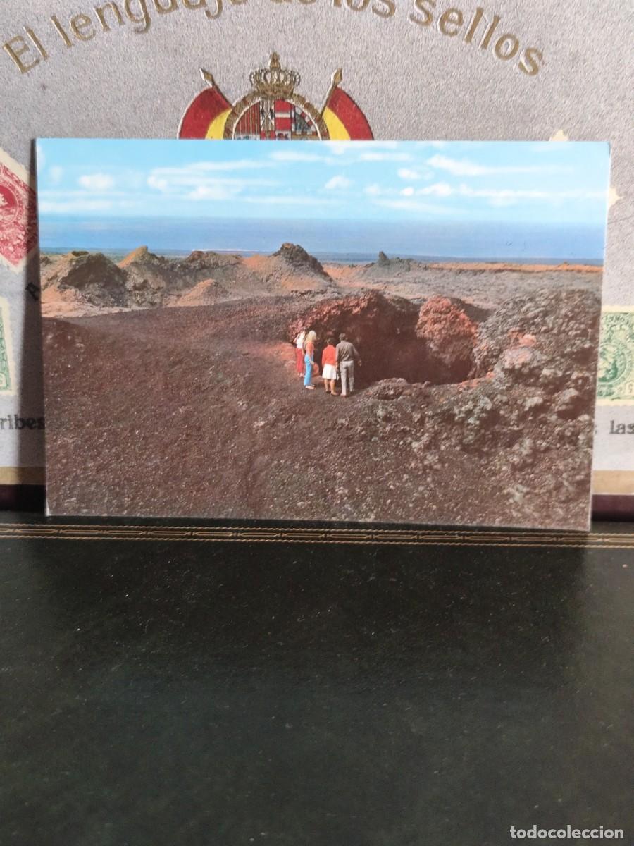 Postales: P6171 Postal Lanzarote 2587 Cr&aacute;teres volc&aacute;nicos . Colecci&oacute;n Las Afortunadas