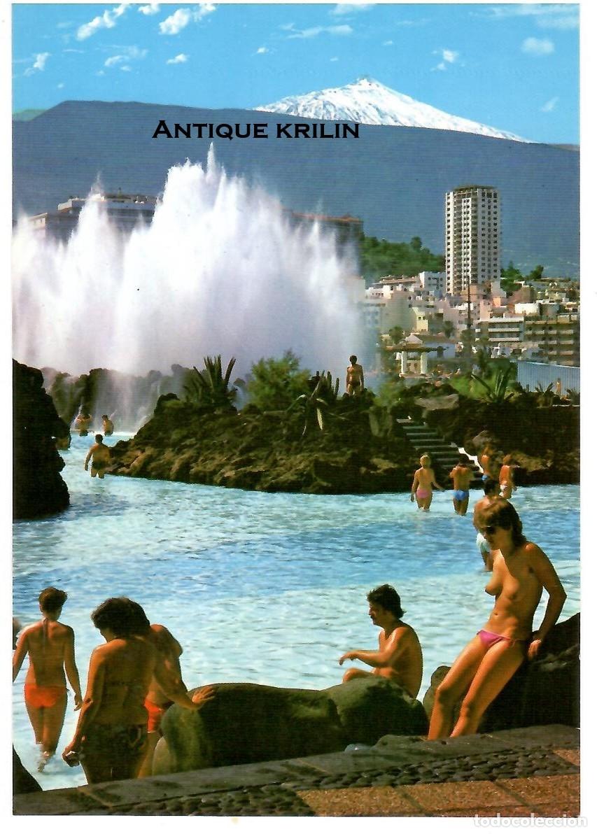 Postales: TENERIFE / PUERTO DE LA CRUZ N&ordm; 113 LAGO MARTIANEZ / EDICIONES ANIBARRO / SIN FRANQUEAR