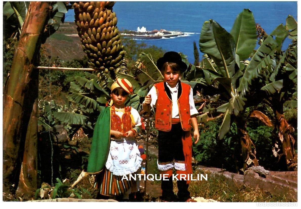 Postales: TENERIFE / PUERTO DE LA CRUZ N&ordm; 117 TRAJES TIPICOS / EDICIONES ANIBARRO / SIN FRANQUEAR