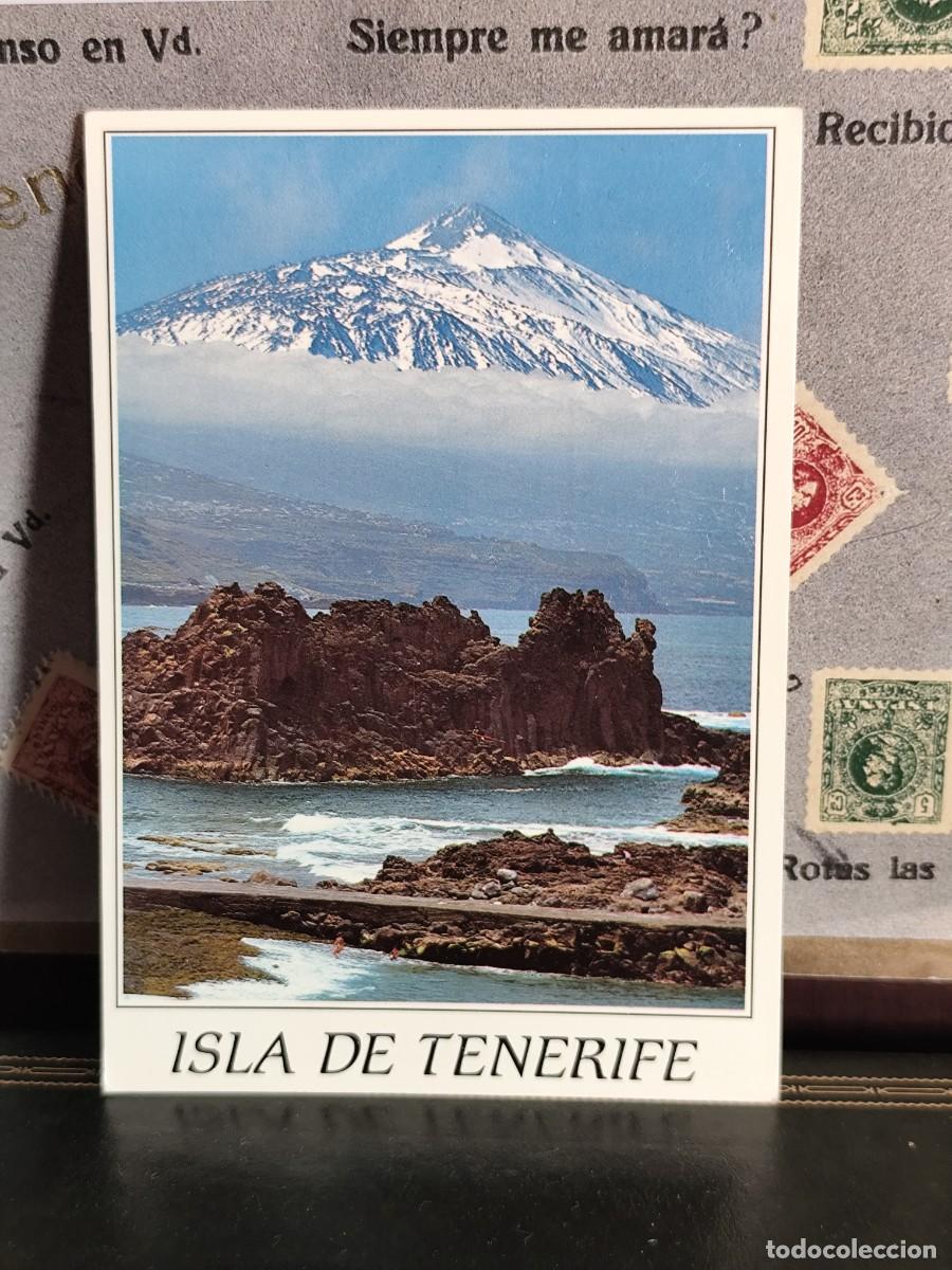 Postales: P6185 Postal Tenerife Puerto de la Cruz y El Teide al fondo. Edc. Campa&ntilde;a