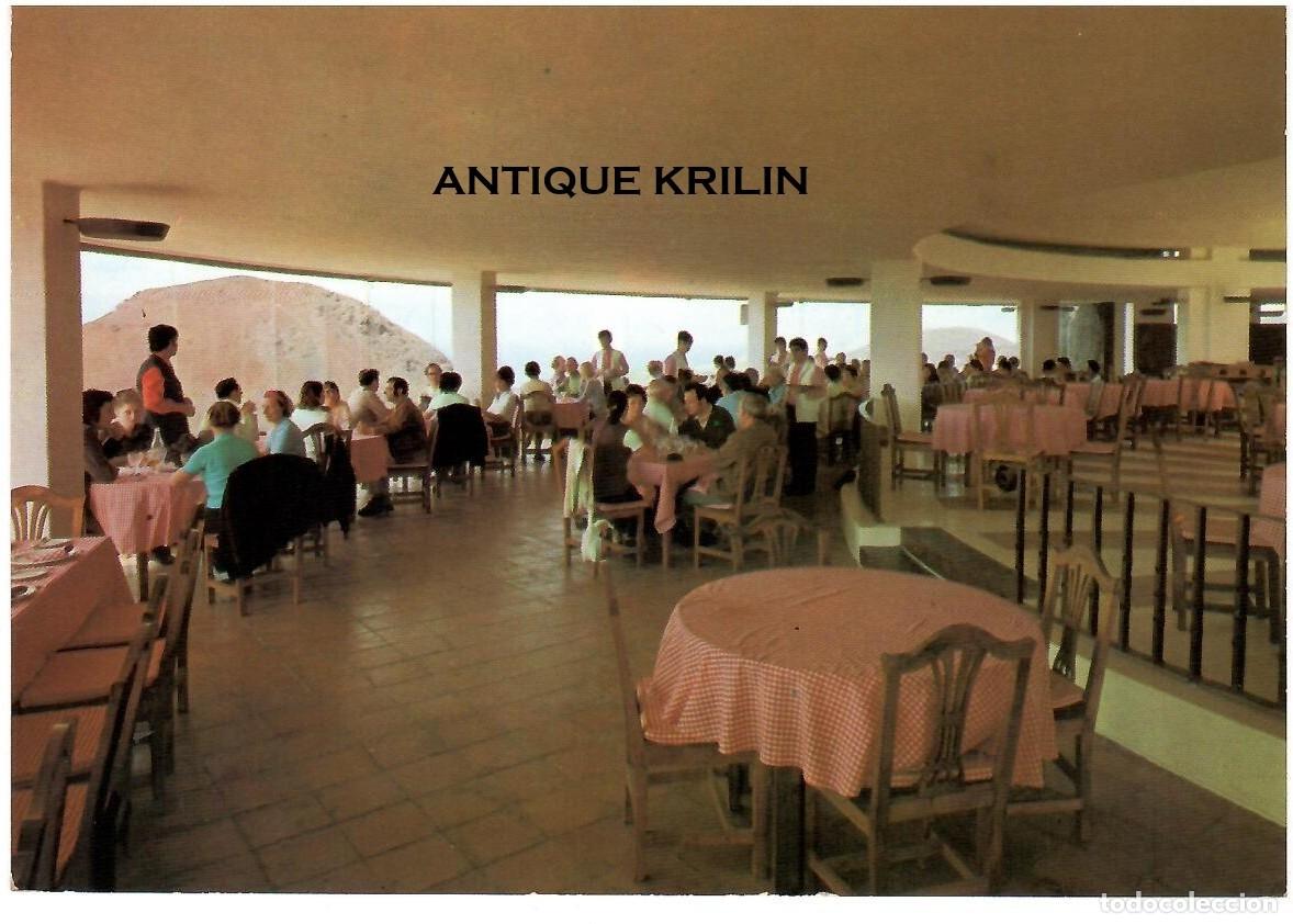 Postales: LANZAROTE / MONTA&Ntilde;A DEL FUEGO , RESTAURANT / COLECCION LAS AFORTUNADAS / SIN FRANQUEAR