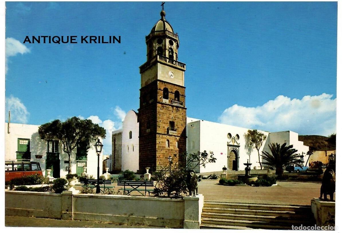 Postales: LANZAROTE / TEGUISE / PLAZA / COLECCION AFORTUNADAS N&ordm; 20073 / SIN FRANQUEAR