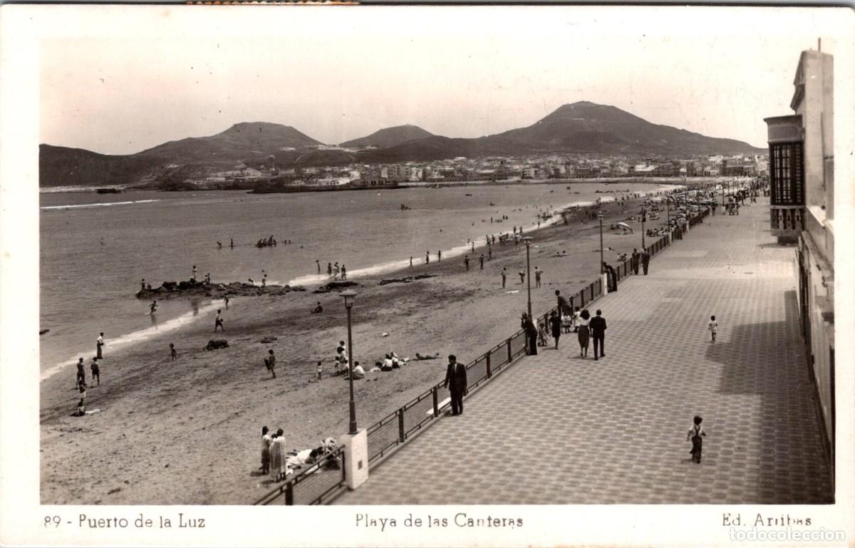Postales: Puerto de La Luz (Tenerife) - Playa de las Canteras - Arribas 89 - 144x91mm
