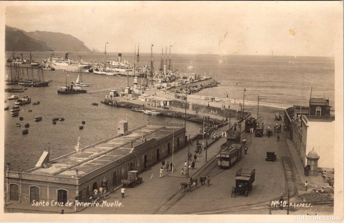 Postales: Santa Cruz de Tenerife - Muelle - P. Expr&eacute;s n&ordm; 10 - 138x88mm