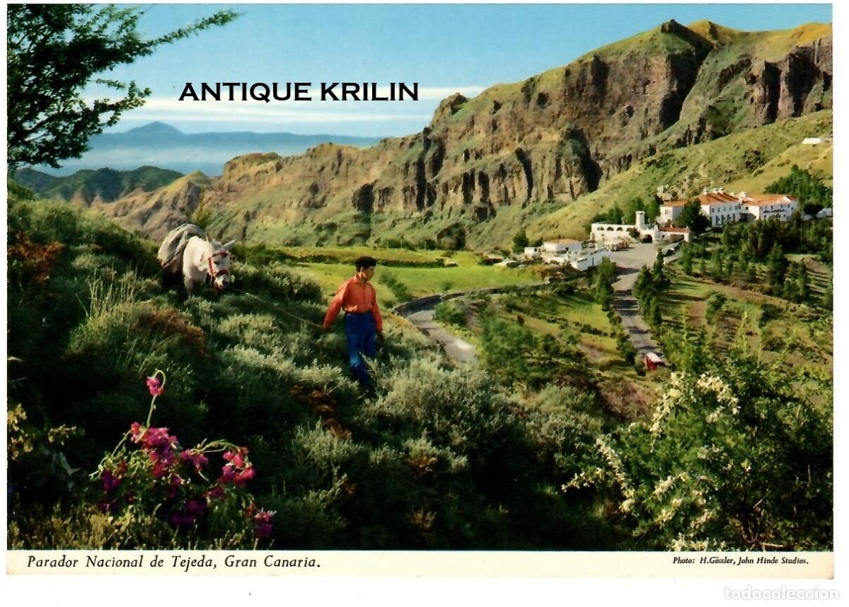 Postales: GRAN CANARIA / PARADOR NACIONAL DE TEJEDA / JOHN HINDE N&ordm; 2 CT 62 / SIN FRANQUEAR