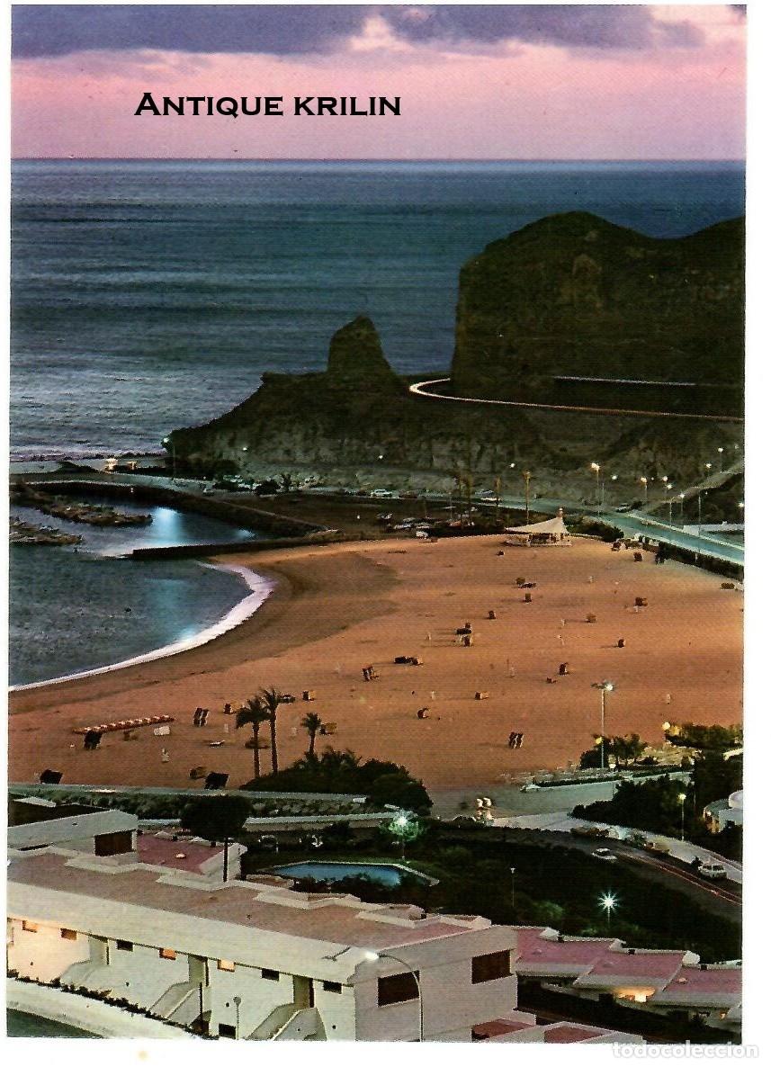 Postales: GRAN CANARIA / VISTA NOCTURNA DE PUERTO RICO / EXCL. BRITO N&ordm; 10474 / SIN FRANQUEAR