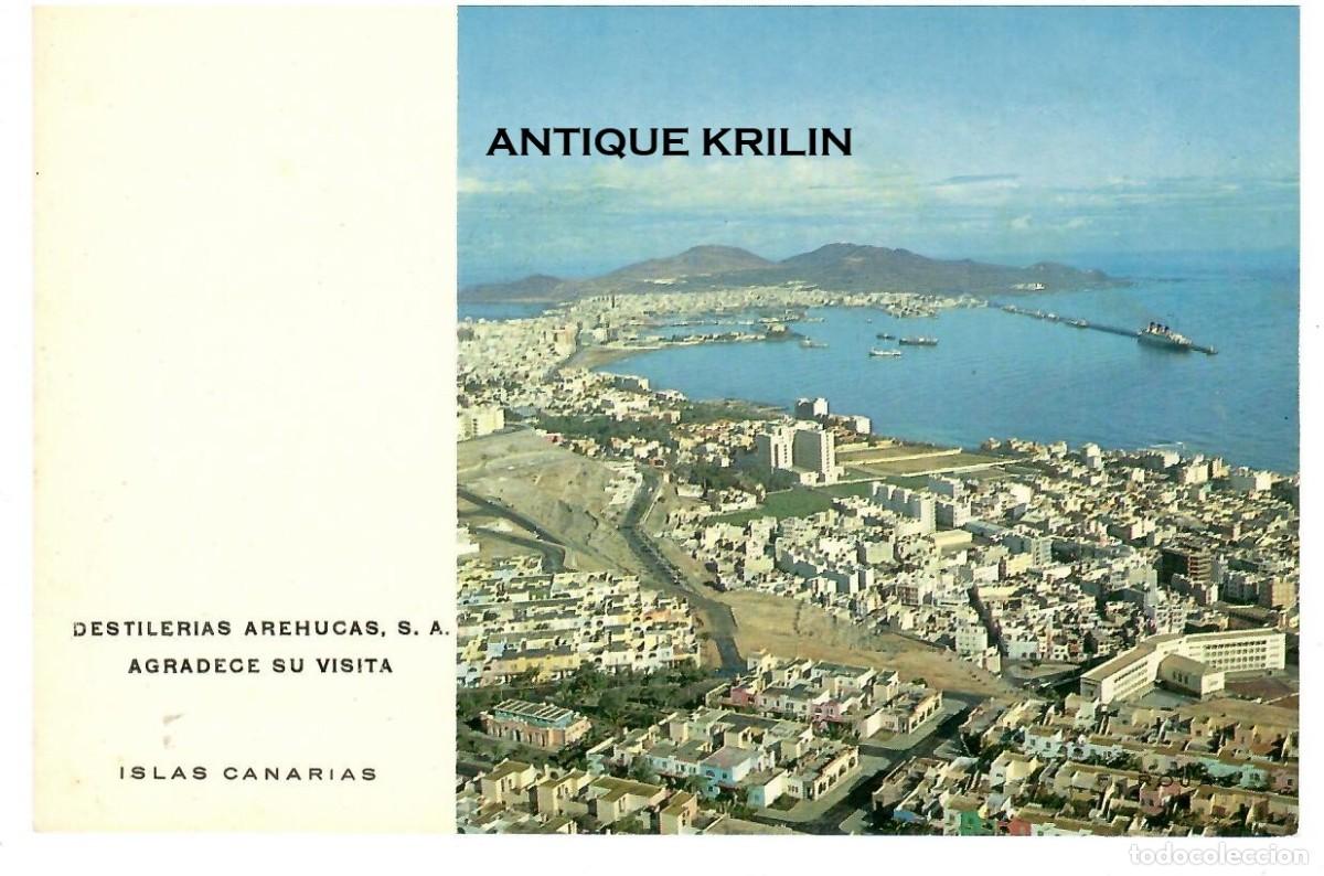 Postales: ISLAS CANARIAS / PUBLICIDAD DESTILERIAS AREHUCAS S.A. 1965 / SIN FRANQUEAR