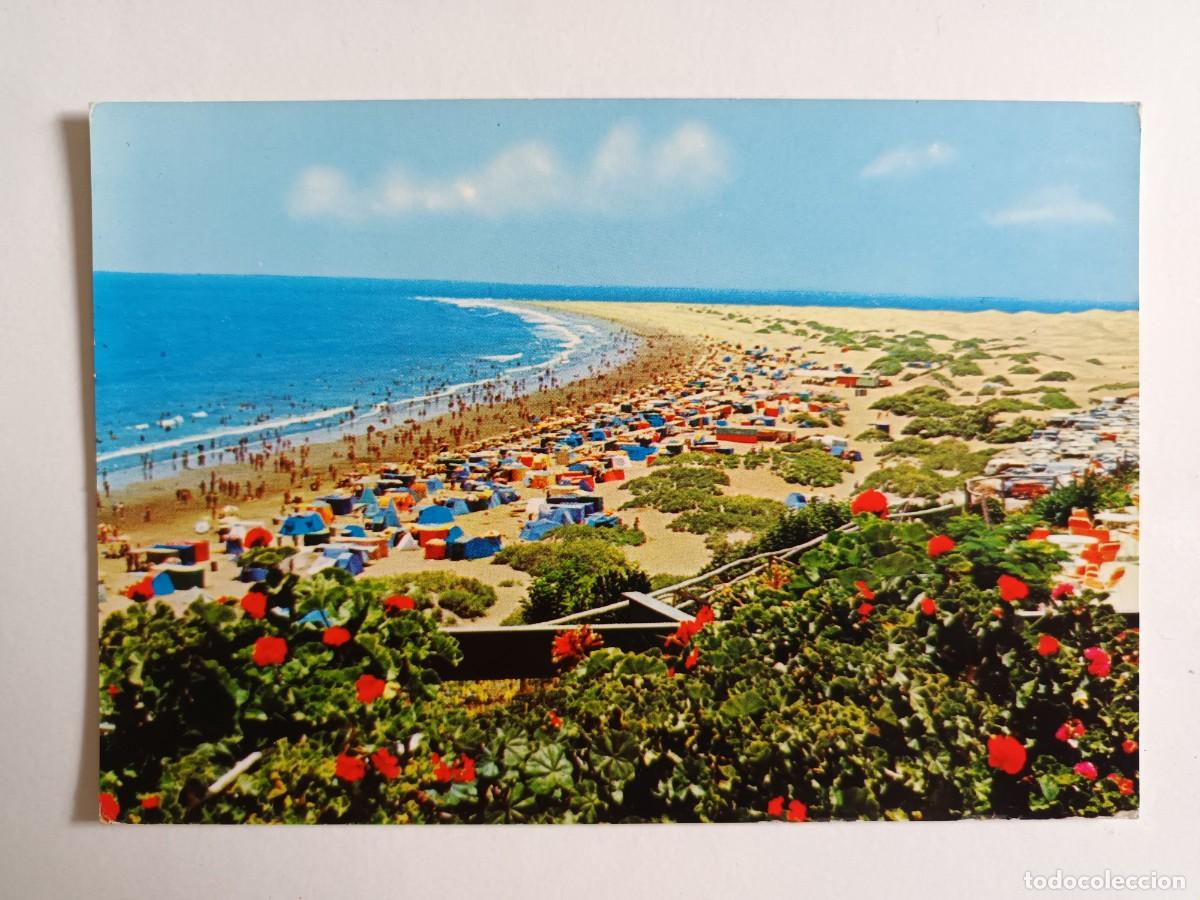Postales: GRAN CANARIA (LAS PALMAS). PLAYA DEL INGL&Eacute;S (1971) - FRANQUEO