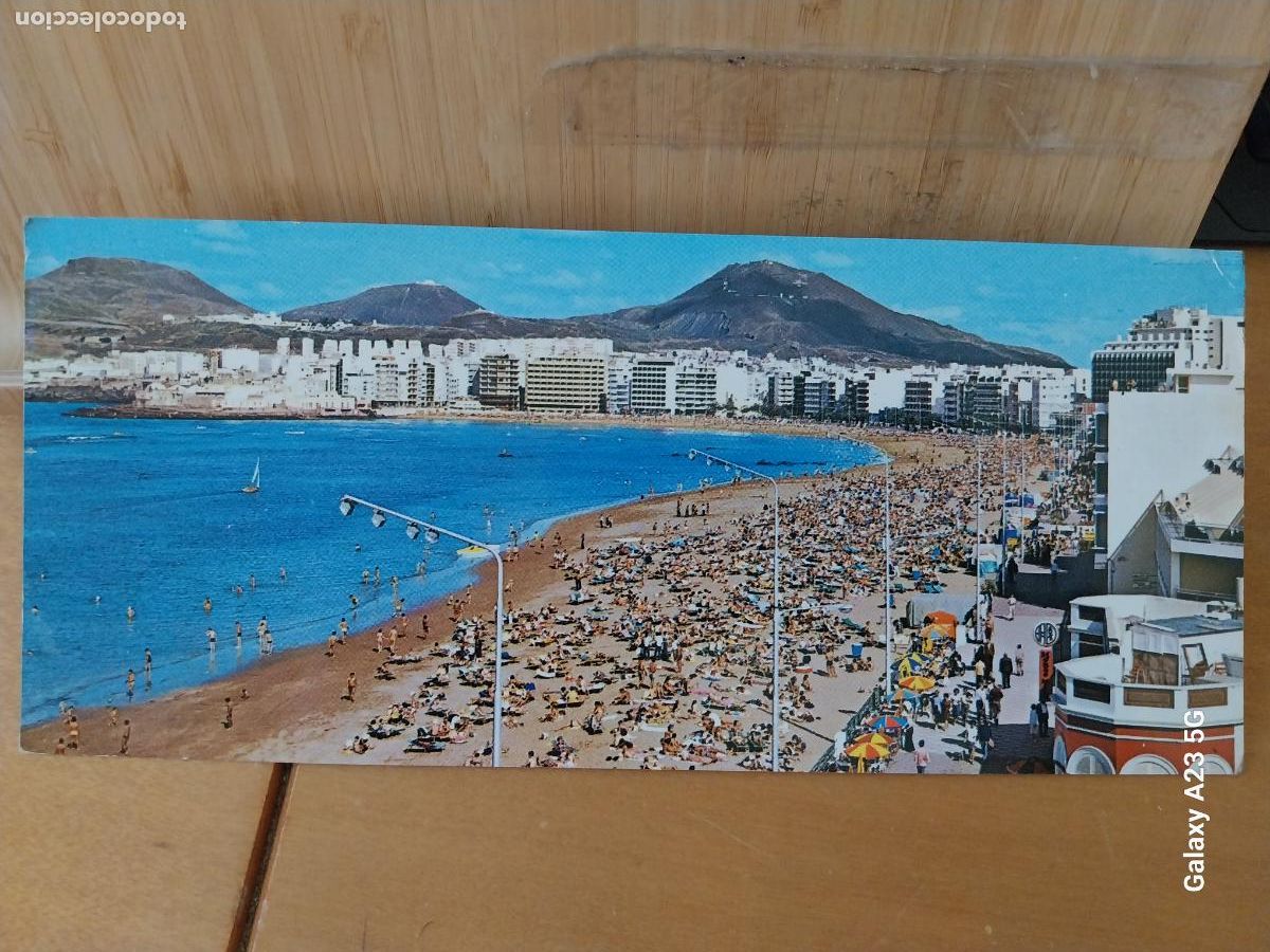 Postales: PALMAS DE GRAN CANARIA PLAYA CANTERAS ED BEASCOA 6501 SC ORIGINAL 23.5X10.3CMS ORIGINAL