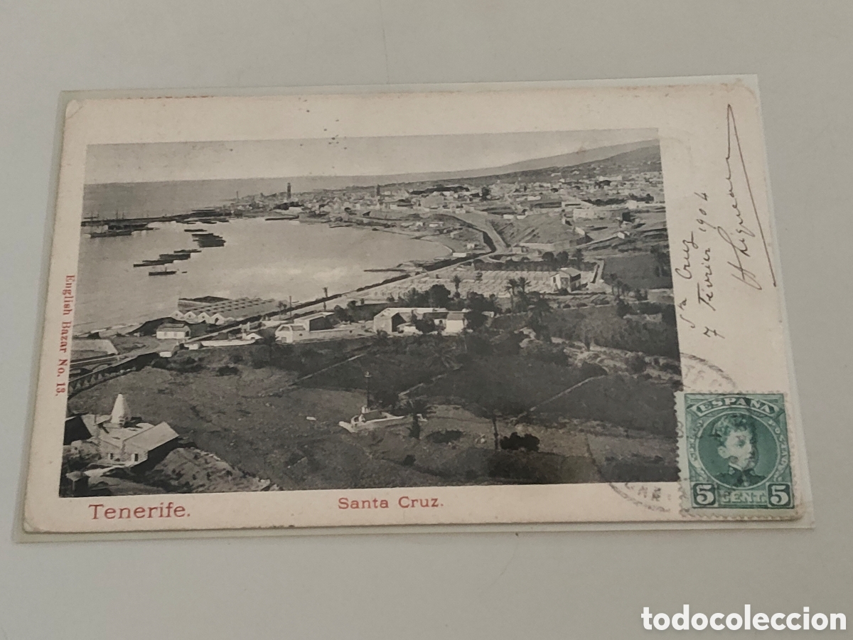 Postales: Tarjeta postal Tenerife Santa Cruz Dorso sin dividir Editor English bazar numero 13