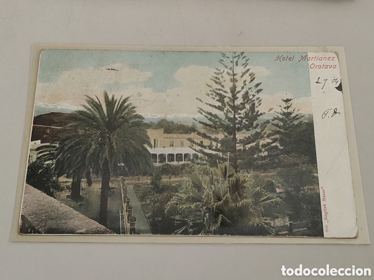 Postales: Tarjeta postal Tenerife Orotava Hotel Martianez Dorso sin dividir Editor English Bazar 7879