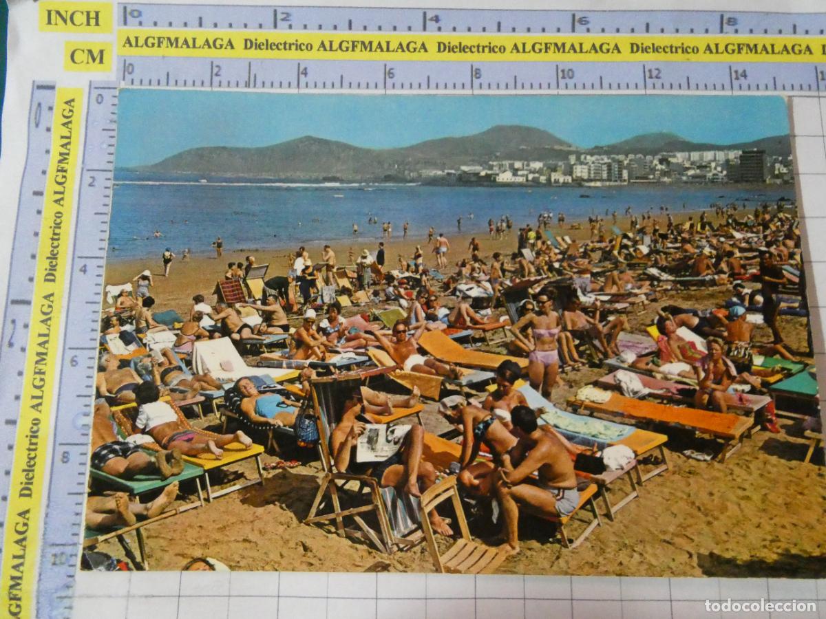 Postales: POSTAL DE GRAN CANARIA. A&Ntilde;O 1967. LAS PALMAS PLAYA DE LAS CANTERAS TURISTAS 2326 GASTEIZ. 3067