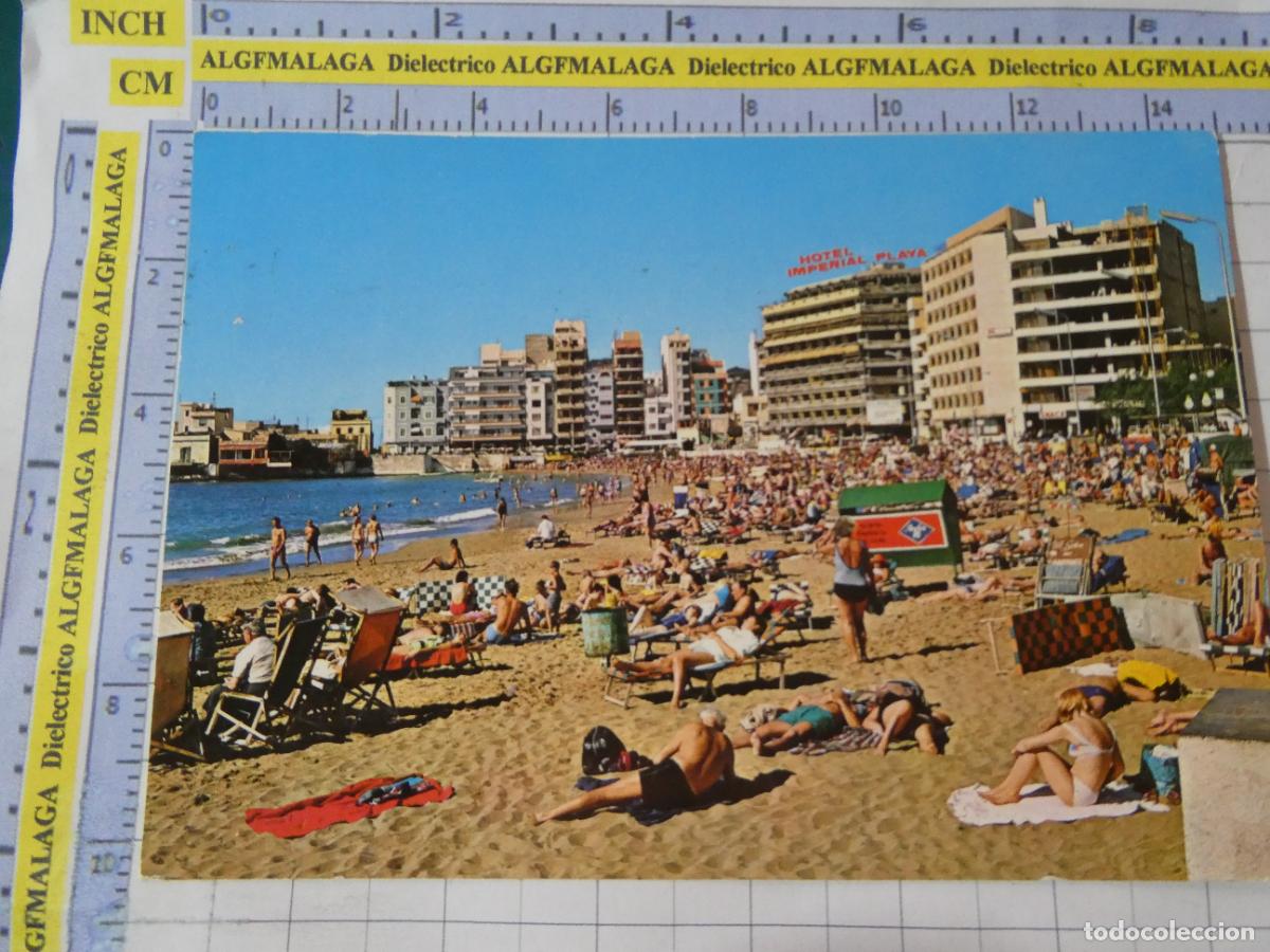 Postales: POSTAL DE GRAN CANARIA. A&Ntilde;O 1969 LAS PALMAS PLAYA DE LAS CANTERAS 496 RO FOTO. 3071