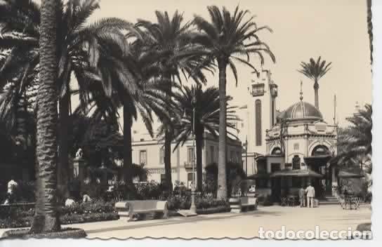 Postales: LAS PALMAS ESCRITA PARQUE DE SAN TELMO