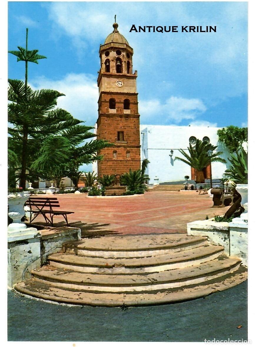 Postales: LANZAROTE N&ordm; 557 PLAZA DE TEGUISE / FOTO GABRIEL / SIN FRANQUEAR