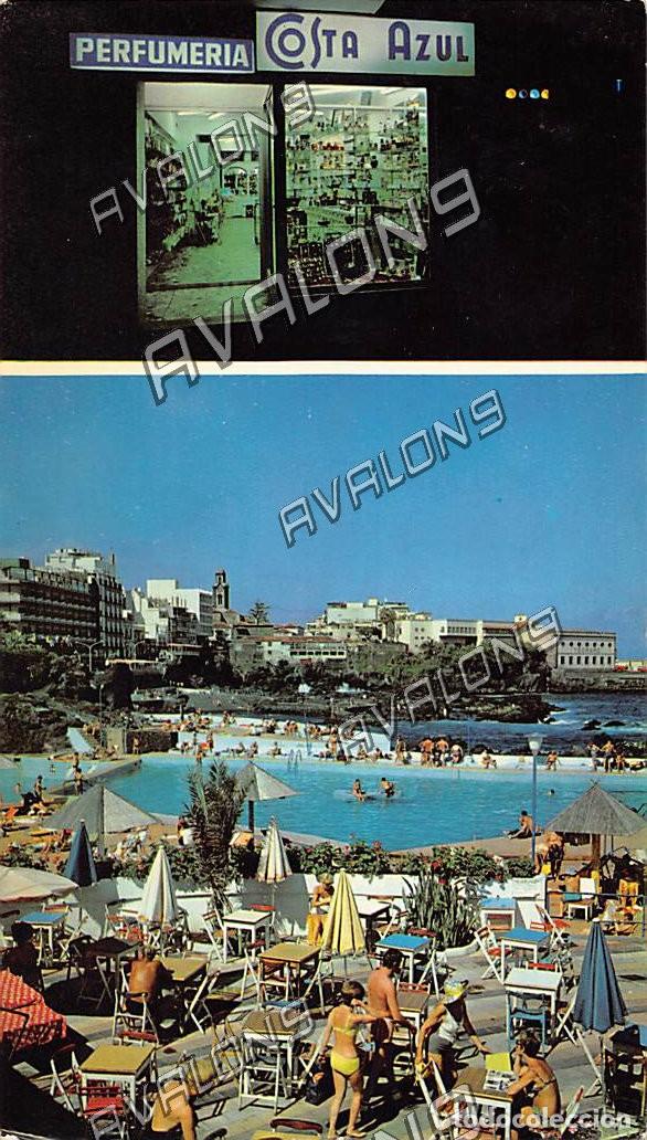 Postales: Perfumer&iacute;a Costa Azul en Pto. de la Cruz (Tenerife) - Circulada con sello - 1970