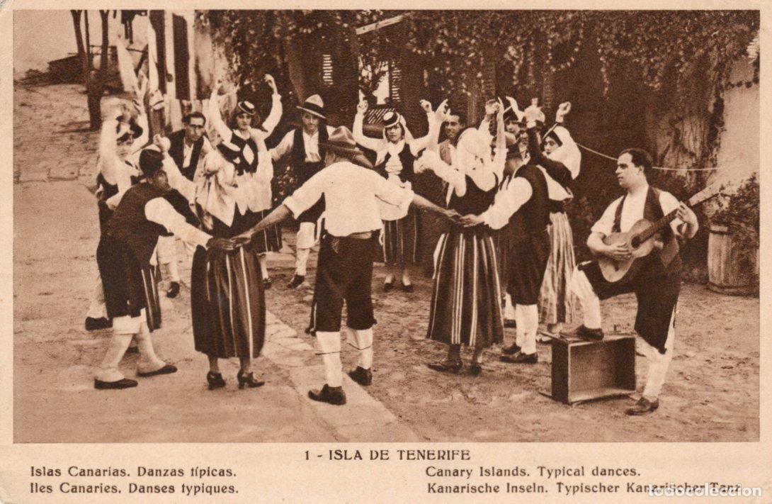 Postales: BONITA POSTAL - TENERIFE - ISLAS CANARIAS - DANZAS TIPICAS -