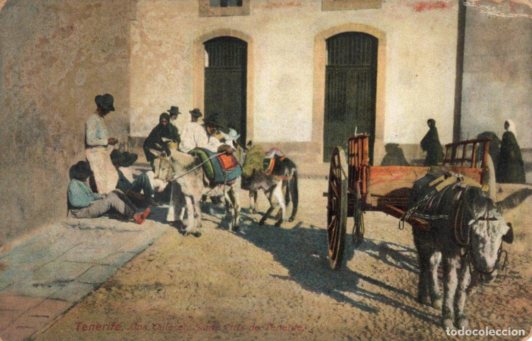 Postales: POSTAL TENERIFE - UNA CALLE EN SANTA CRUZ DE TENERIFE - NOBREGA&acute;S ENGLISH BAZAR