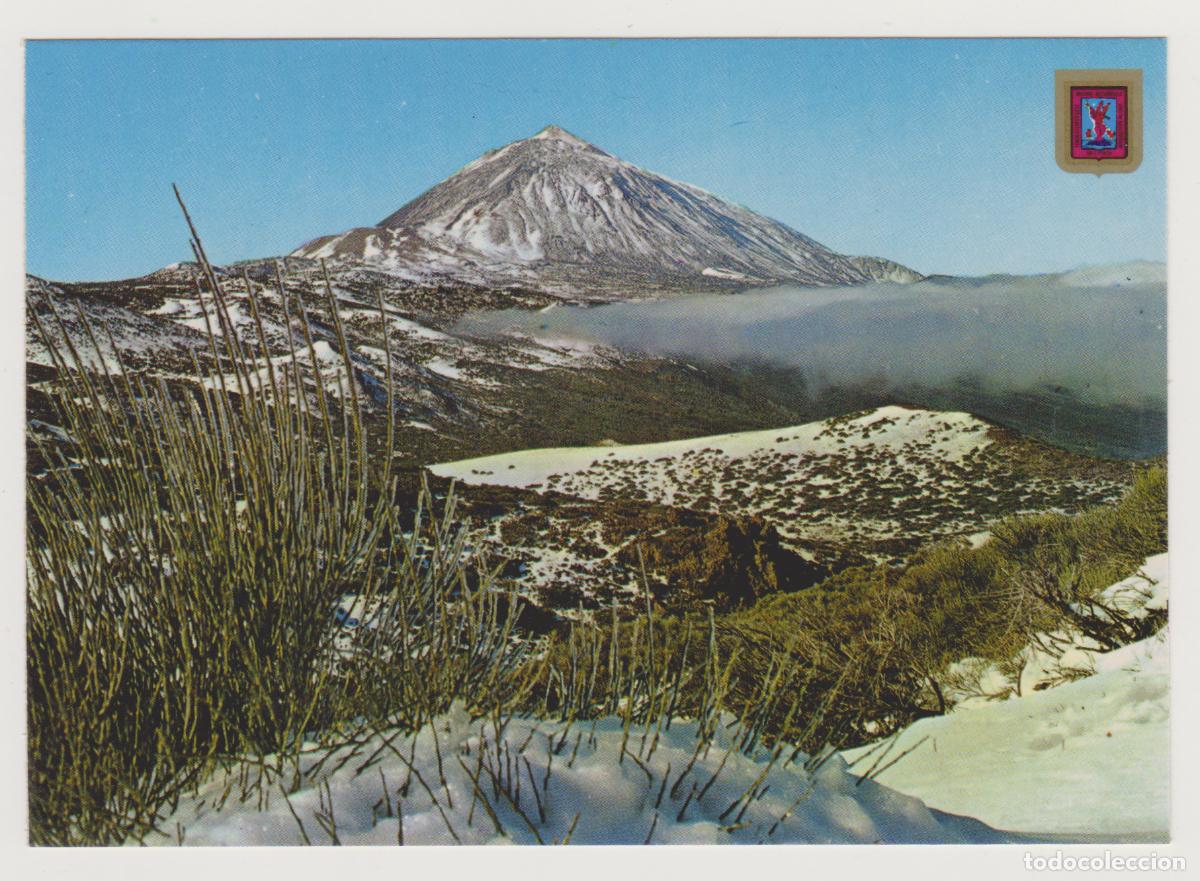 Postales: TARJETA POSTAL - TENERIFE - EL TEIDE Y LAS CA&Ntilde;ADAS CUBIERTAS DE NIEVE - N&ordm; 70 - ARMANDO PEREZ