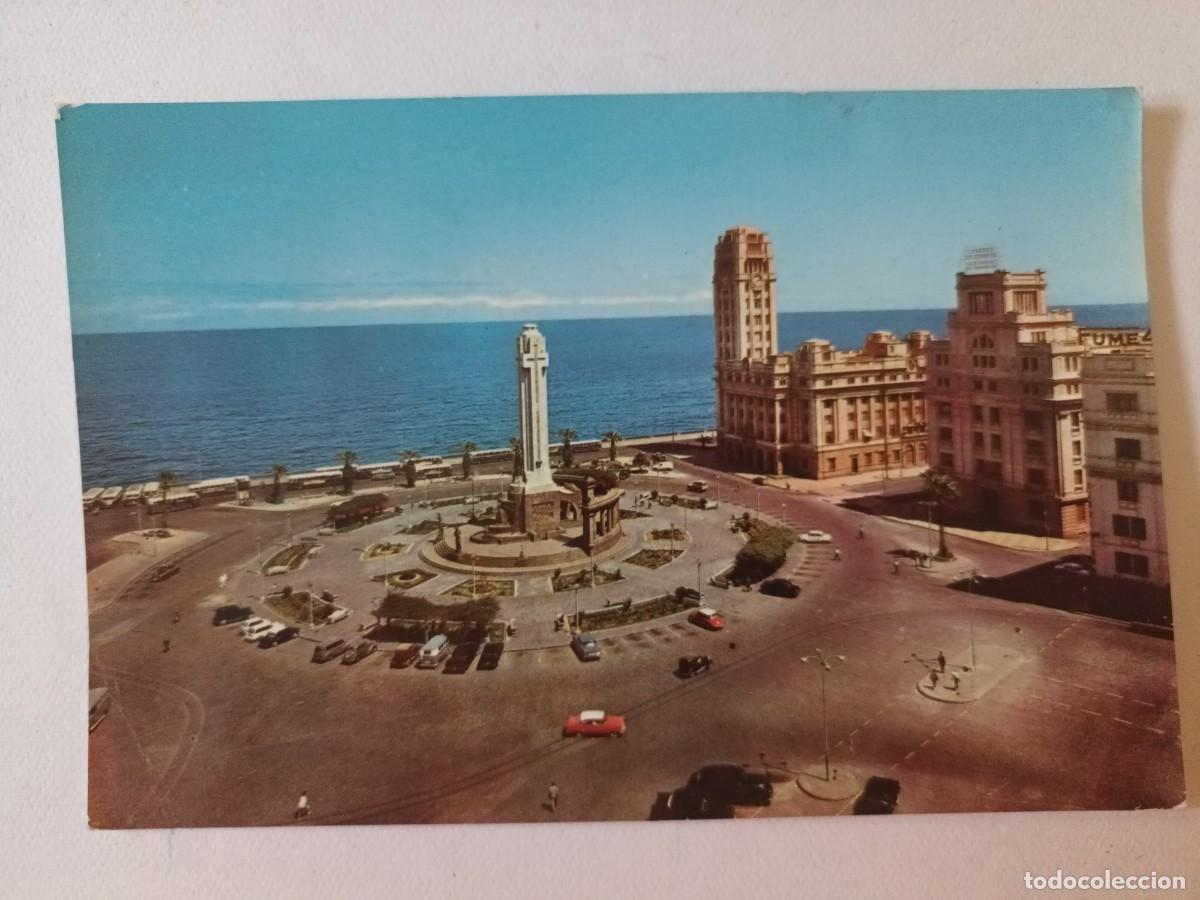 Postales: SANTA CRUZ DE TENERIFE. PLAZA DE ESPA&Ntilde;A (1962) - FRANQUEO