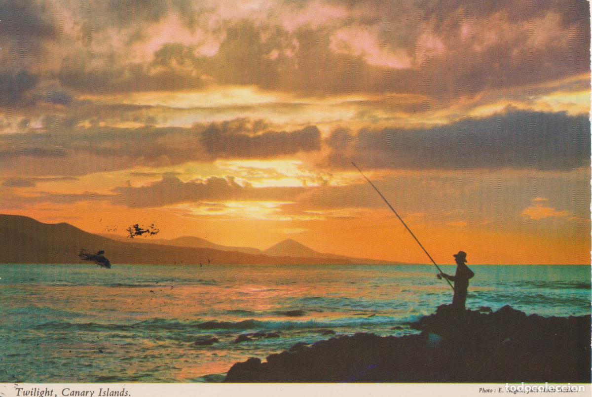 Postales: ISLAS CANARIAS, CREPUSCULO - JOHN HINDE 2CT 196 - CIRCULADA