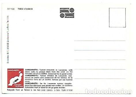 Postales: TIPICOS VI&Ntilde;EDOS.- LANZAROTE - Foto 2