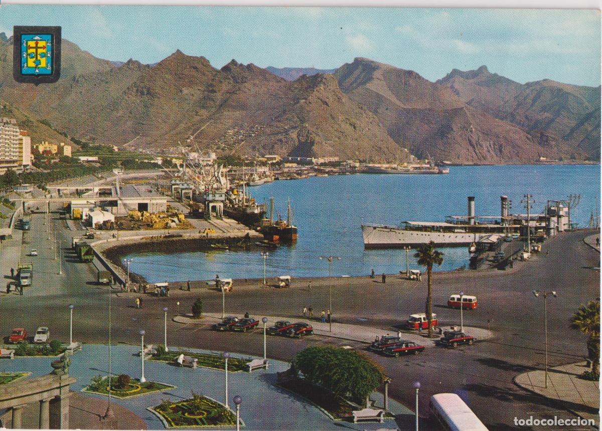 Postales: SANTA CRUZ DE TENERIFE, BAHIA Y CORDILLERA DE ANAGAS - ESCUDO DE ORO N&ordm;33 - CIRCULADA