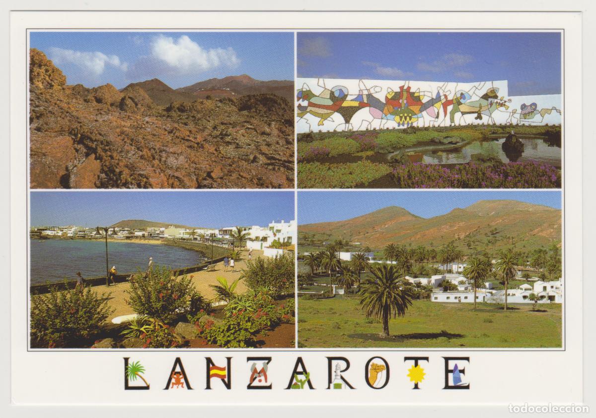 Postales: TARJETA POSTAL - LANZAROTE - PARQUE NACIONAL DE TIMANFAYA, FUNDACION CESAR MANRIQUE - EDICIONES AM