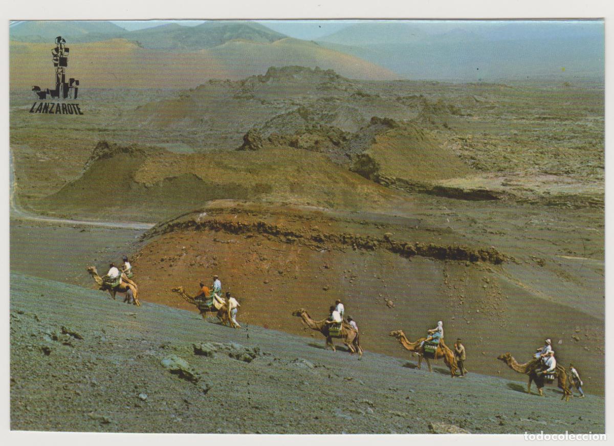 Postales: TARJETA POSTAL - LANZAROTE - SUBIDA A LA MONTA&Ntilde;A DE FUEGO - N&ordm; 514 - FOTO GABRIEL