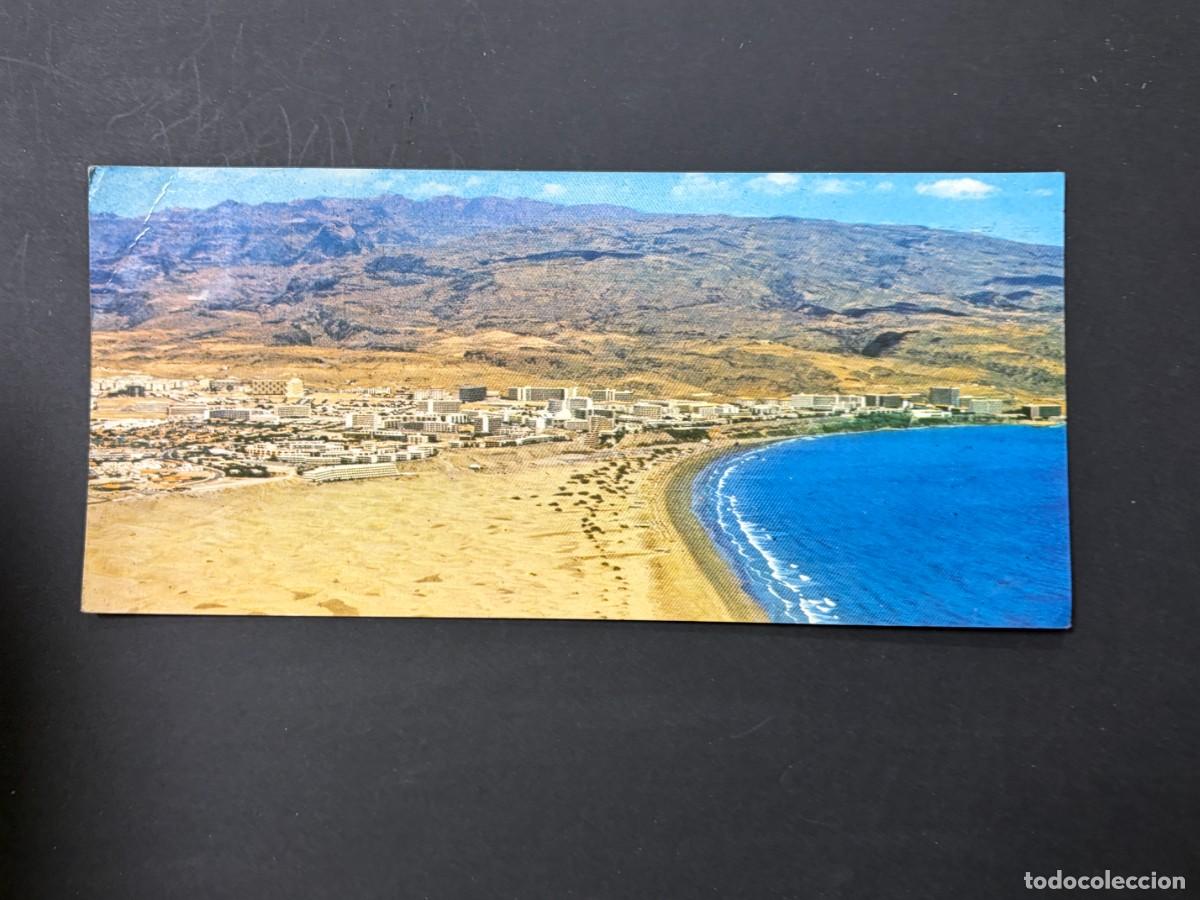 Postales: TARJETA POSTAL. GRAN CANARIA. VISTA PARCIAL. PLAYA DEL INGL&Eacute;S. BRITO