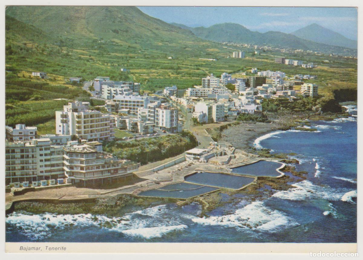 Postales: TARJETA POSTAL - TENERIFE - BAJAMAR - VISTA GENERAL DE LAS PISCINAS - LITOGRAFIA A. ROMERO S.A.