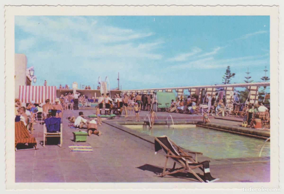Postales: TARJETA POSTAL - TENERIFE - LA PISCINA DEL MARTIANEZ EN EL PUERTO DE LA CRUZ - LITO. A. ROMERO S.A.