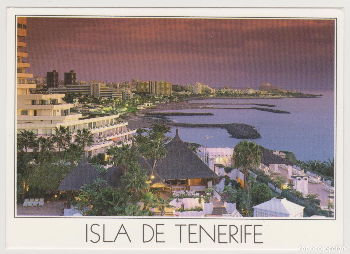 Postales: TARJETA POSTAL - ISLA DE TENERIFE - PLAYA DE LAS AMERICAS, ANOCHECER - EDITA MATICES 7, SA.