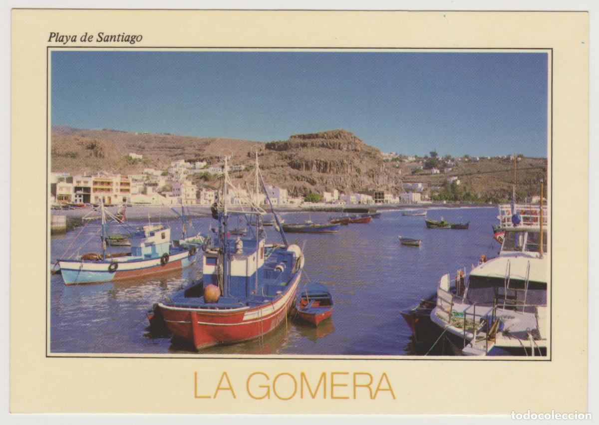 Postales: TARJETA POSTAL - ISLAS CANARIAS - LA GOMERA - PLAYA DE SANTIAGO - N&ordm; 9 - J.R. ANIBARRO H.