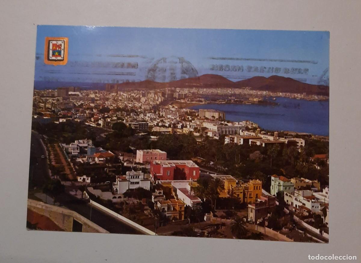 Postcards: 1968 Vista parcial de la Capital Las Palmas usado
