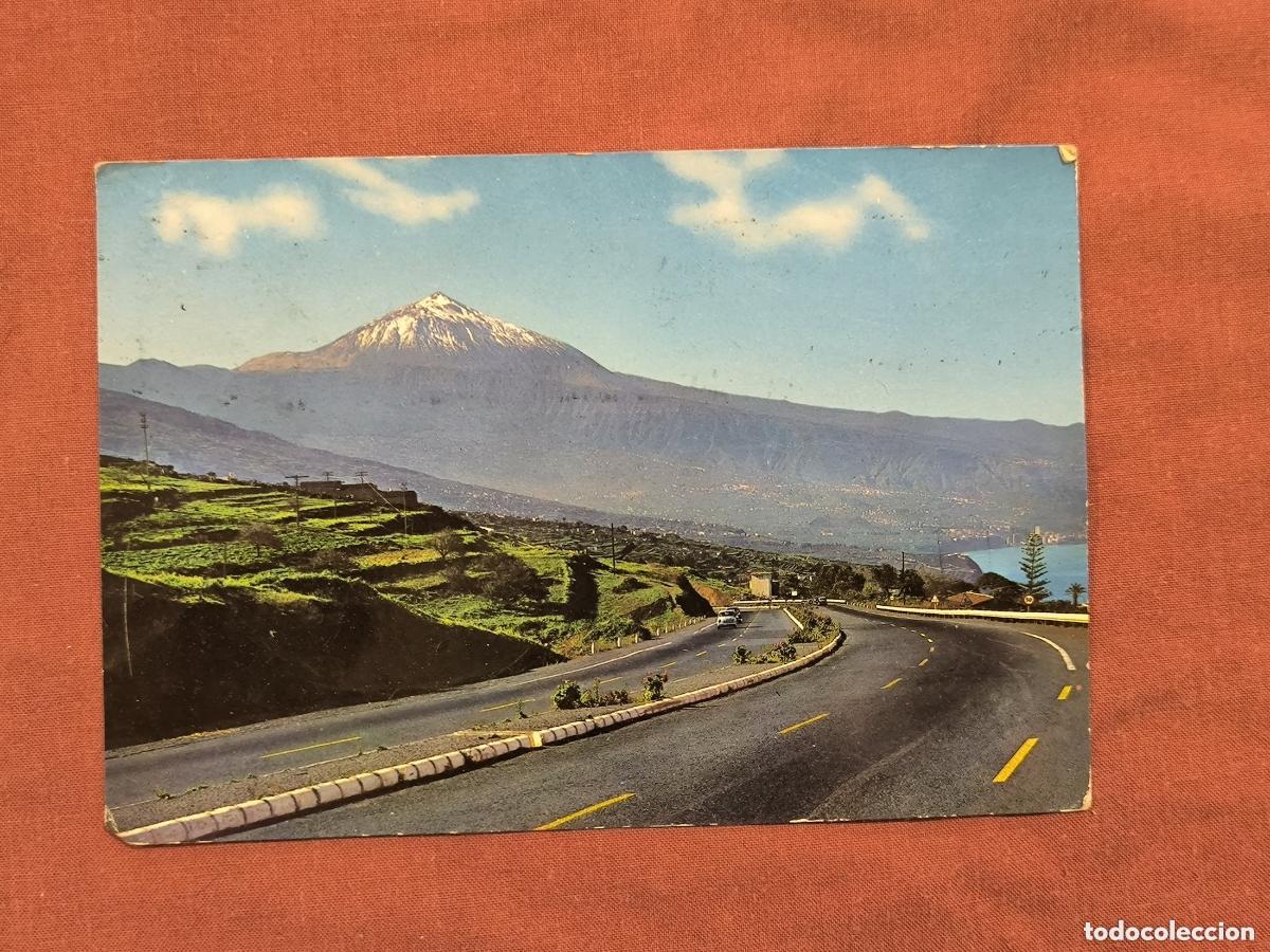 Postcards: Postal Tenerife El Teide Circulada 1974 &ndash; Canarias Carretera Coleccionismo