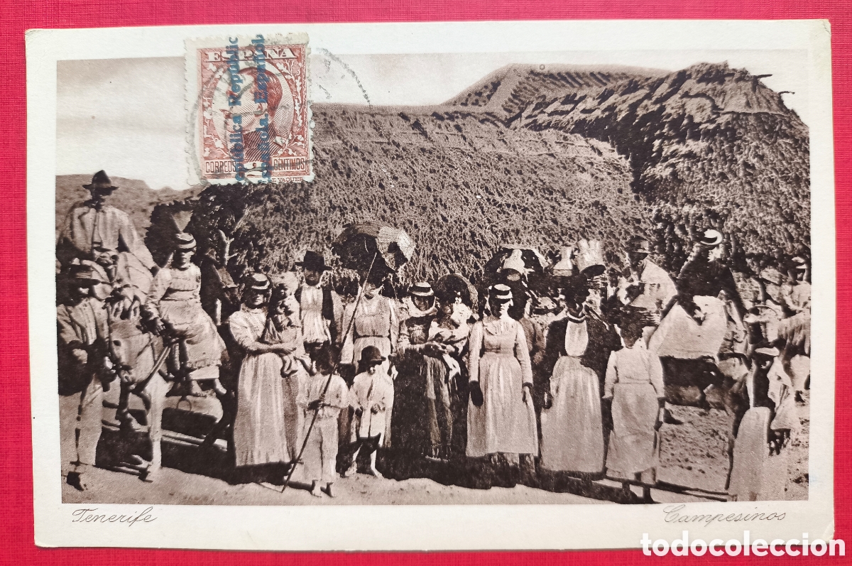 Postales: TENERIFE ETNOGRAFIA CAMPESINOS ANTIGUA POSTAL SELLADA C. 1920