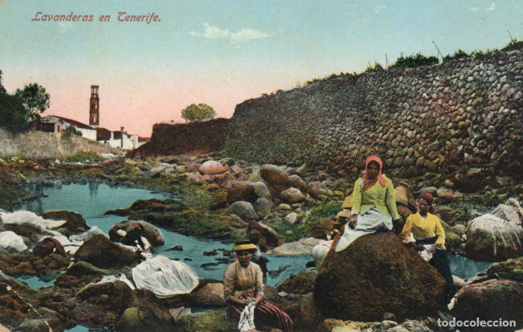 Cartoline: BONITA POSTAL - TENERIFE - LAVANDERAS - NOBREGA&acute;S ENGLISH BAZAR