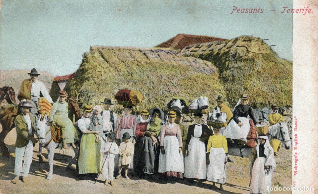 Postales: BONITA POSTAL - TENERIFE - PEASANTS - NOBREGA&acute;S ENGLISH BAZAR