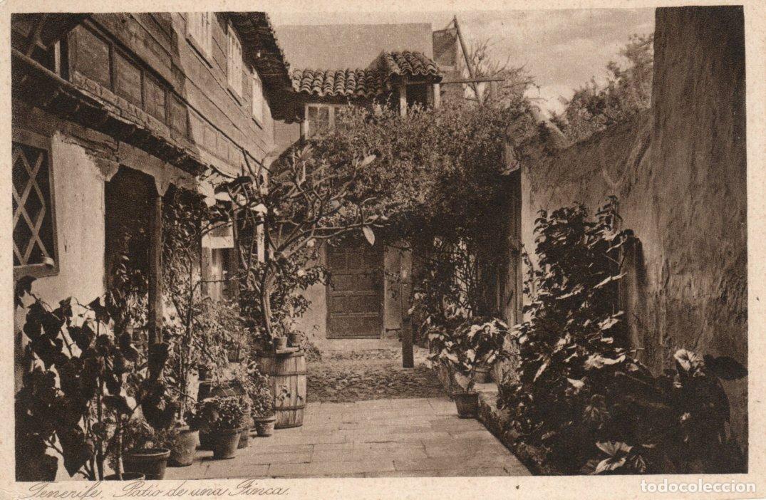 Postcards: BONITA POSTAL - TENERIFE - PATIO DE UNA FINCA - FOTO CENTRAL OTTO AUER