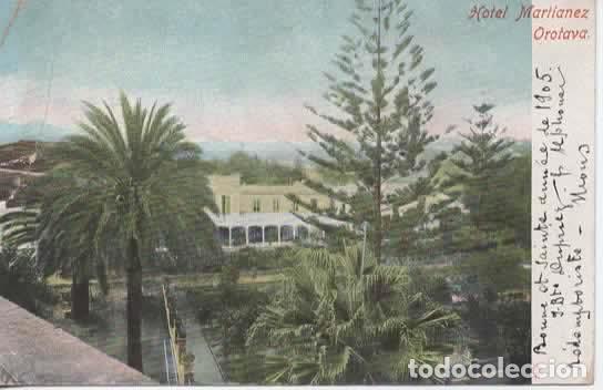 Postales: CANARIAS TENERIFE HOTEL MARTINEZ OROTAVA DORSO SIN DIVIDIR
