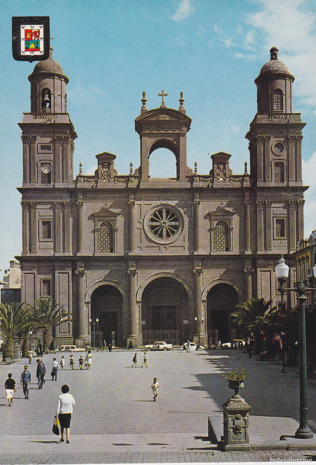 Postales: PRIMERA COLECCI&Oacute;N DE CATEDRALES, LAS PALMAS (GRAN CANARIA) - ESCUDO DE ORO N&ordm;16 - S/C