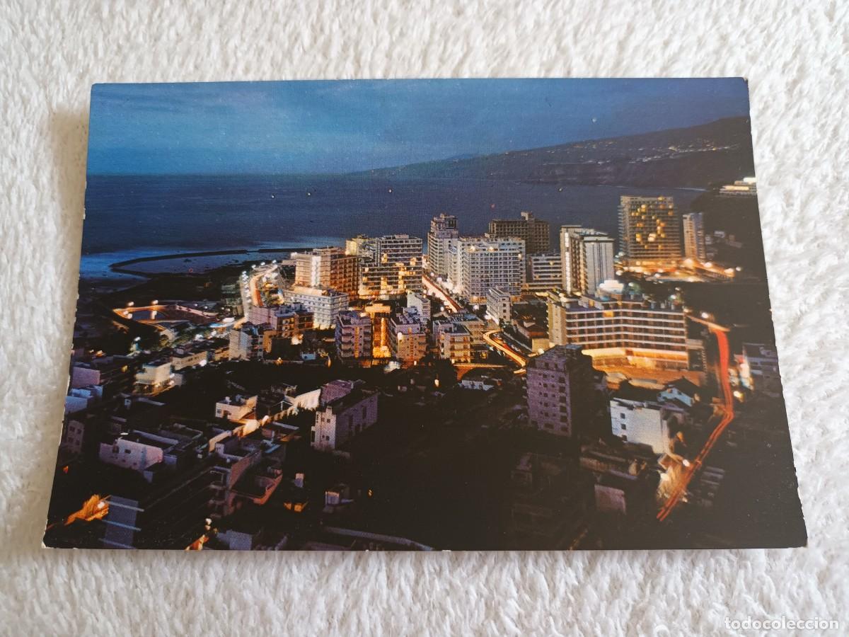 Postales: PUERTO DE LA CRUZ (TENERIFE). VISTA NOCTURNA (1970)