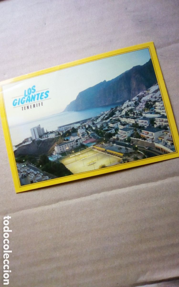 Postales: Postal Acantilado de los Gigantes, Tenerife. N&deg; 124. Escrita.