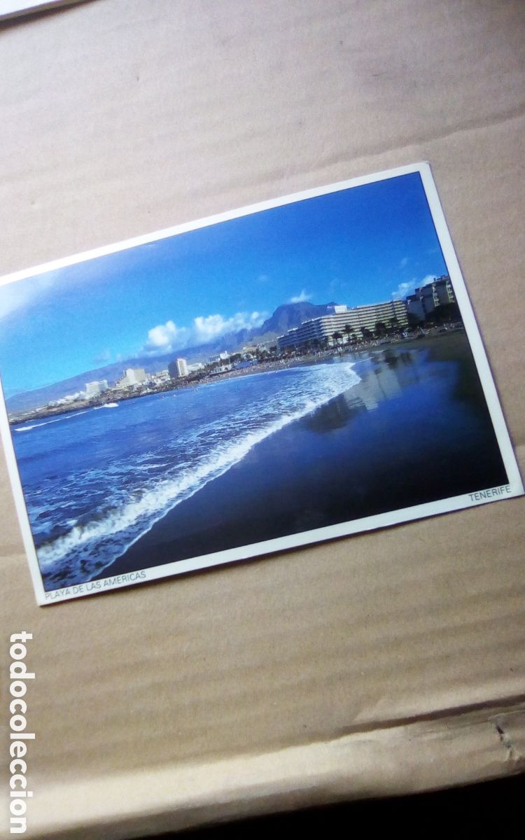 Postales: Postal Playa de las Am&eacute;ricas, Tenerife. N&deg; TG34. Escrita, usada.