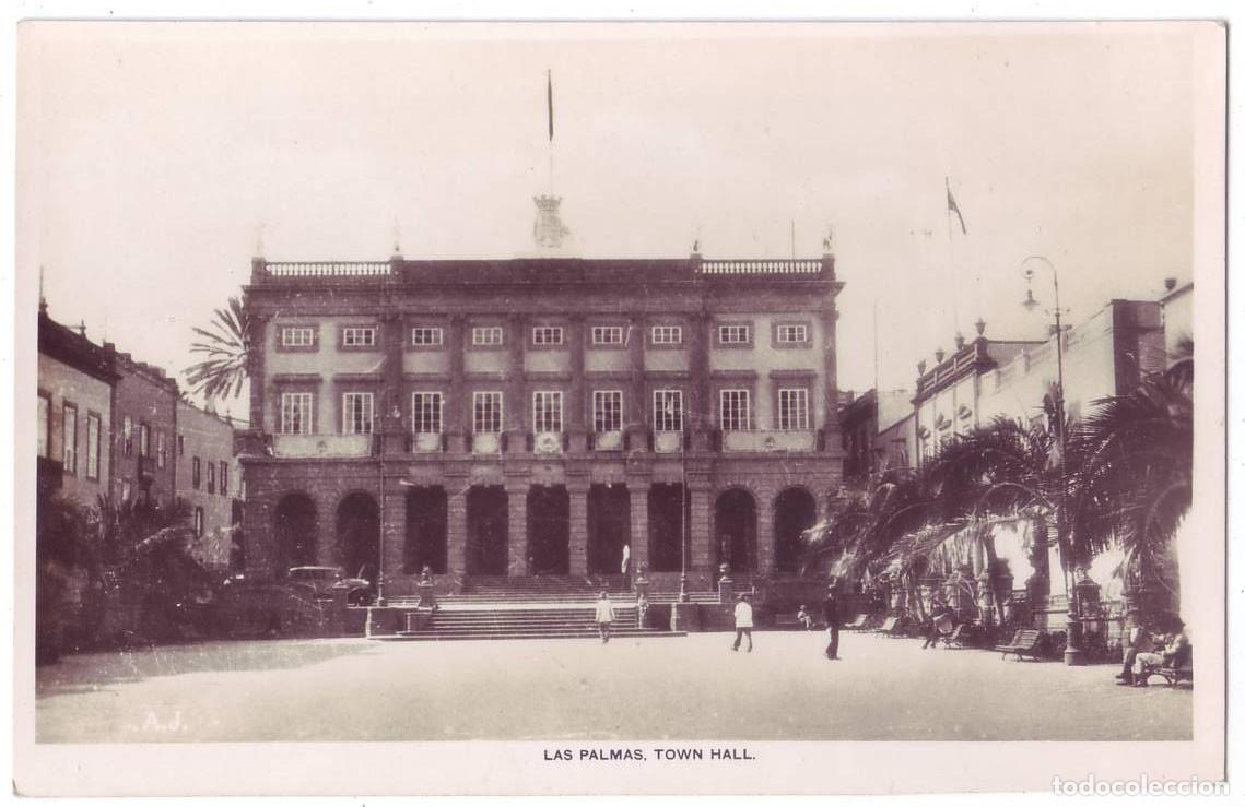 Postales: Las Palmas de Gran Canaria: Ayuntamiento (Town Hall). Central Press Photo's. No circulada (A&ntilde;os 20)