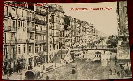Postales: ANTIGUA POSTAL DE SANTANDER - PUENTE DE VARGAS - Foto 1